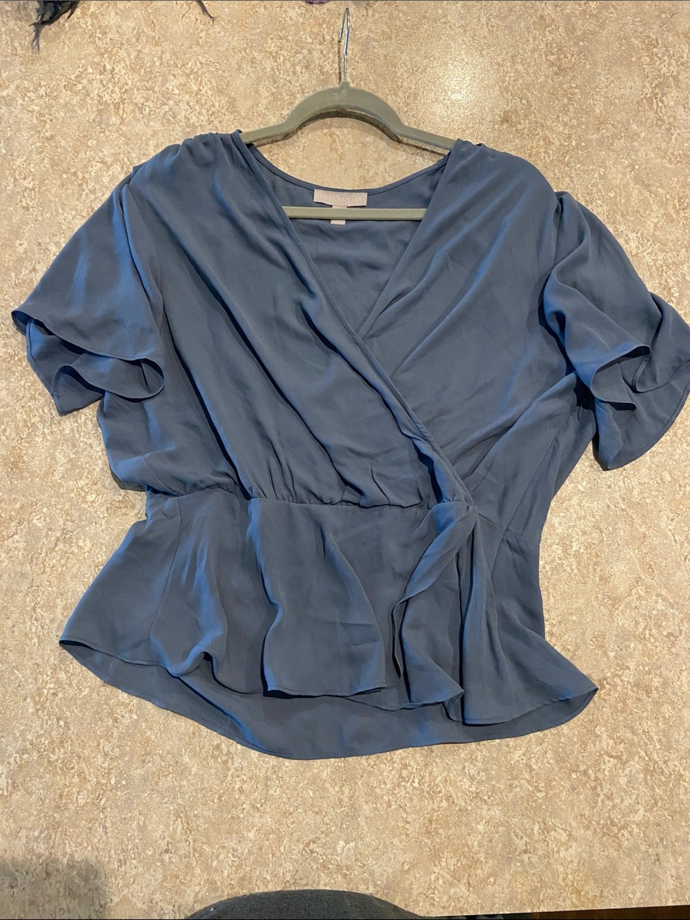 Chelsea 28 Blue Wrap Blouse
